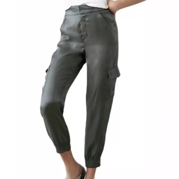 Anthropologie Carbon Shimmer Joggers
